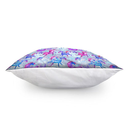 Unicorn Paradise Pattern Print Pillow Cover