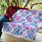 Unicorn Paradise Pattern Print Quilt