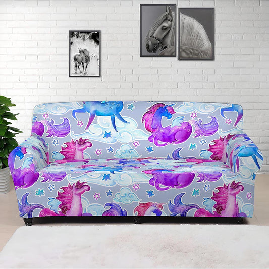 Unicorn Paradise Pattern Print Sofa Cover