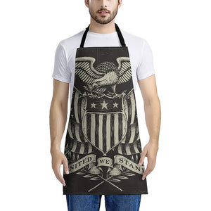 United We Stand American Flag Print Apron