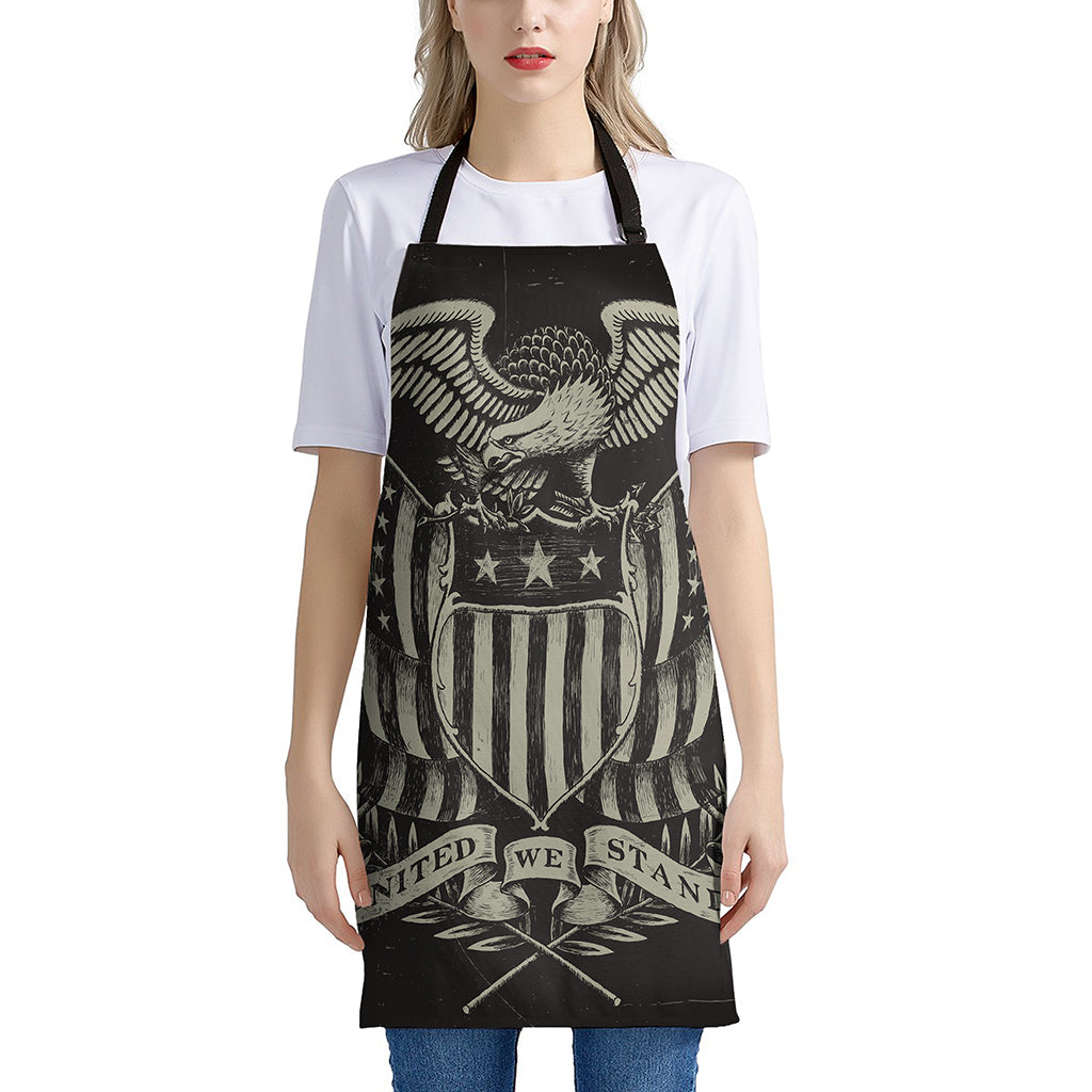 United We Stand American Flag Print Apron