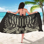 United We Stand American Flag Print Beach Sarong Wrap