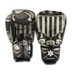 United We Stand American Flag Print Boxing Gloves