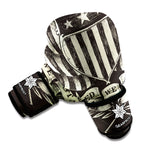 United We Stand American Flag Print Boxing Gloves