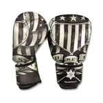 United We Stand American Flag Print Boxing Gloves