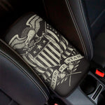 United We Stand American Flag Print Car Center Console Cover
