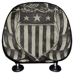 United We Stand American Flag Print Car Headrest Covers