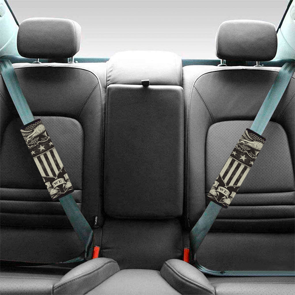 United We Stand American Flag Print Car Seat Belt Covers