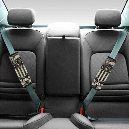 United We Stand American Flag Print Car Seat Belt Covers