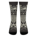 United We Stand American Flag Print Crew Socks