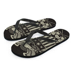 United We Stand American Flag Print Flip Flops
