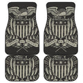United We Stand American Flag Print Front and Back Car Floor Mats