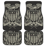 United We Stand American Flag Print Front and Back Car Floor Mats