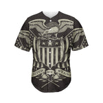 United We Stand American Flag Print Men's Baseball Jersey