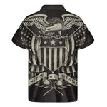 United We Stand American Flag Print Men's Short Sleeve Shirt