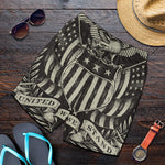 United We Stand American Flag Print Men's Shorts