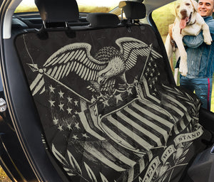 United We Stand American Flag Print Pet Car Back Seat Cover