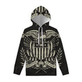 United We Stand American Flag Print Pullover Hoodie
