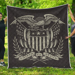 United We Stand American Flag Print Quilt