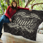 United We Stand American Flag Print Quilt
