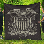 United We Stand American Flag Print Quilt