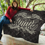 United We Stand American Flag Print Quilt