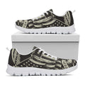 United We Stand American Flag Print White Running Shoes