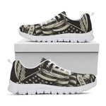 United We Stand American Flag Print White Sneakers