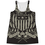 United We Stand American Flag Print Women's Racerback Tank Top