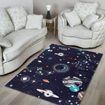 Universe Galaxy Outer Space Print Area Rug GearFrost