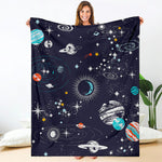 Universe Galaxy Outer Space Print Blanket