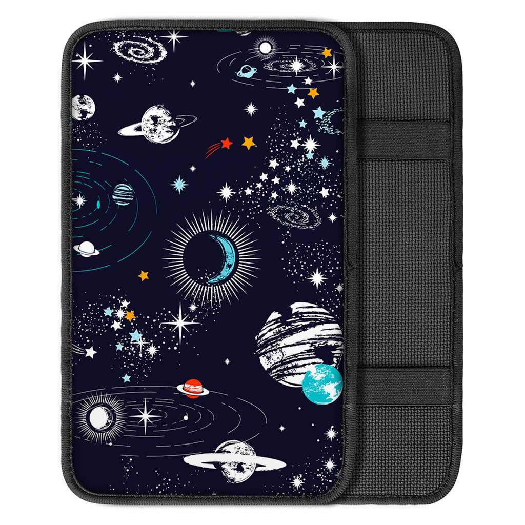 Universe Galaxy Outer Space Print Car Center Console Cover