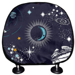 Universe Galaxy Outer Space Print Car Headrest Covers