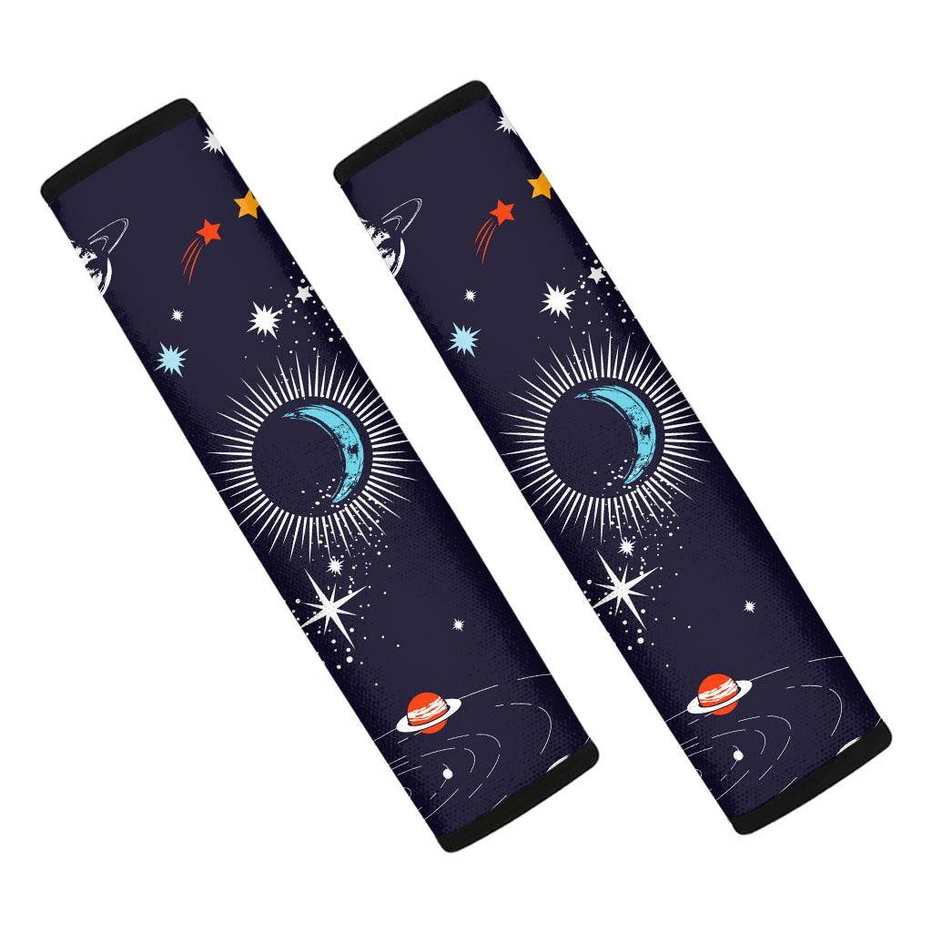 Universe Galaxy Outer Space Print Car Seat Belt Covers