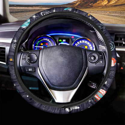 Universe Galaxy Outer Space Print Car Steering Wheel Cover
