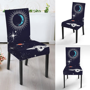 Universe Galaxy Outer Space Print Dining Chair Slipcover