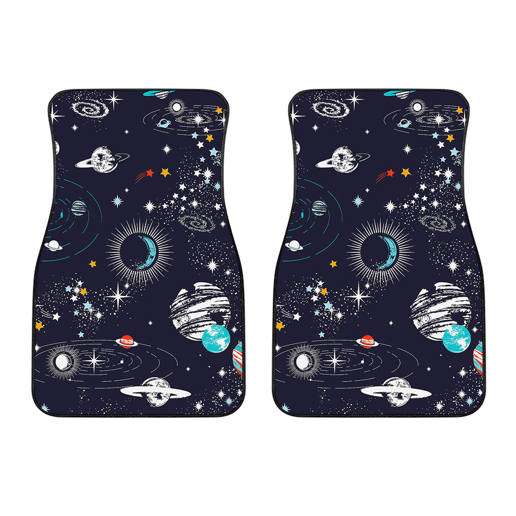 Universe Galaxy Outer Space Print Front Car Floor Mats