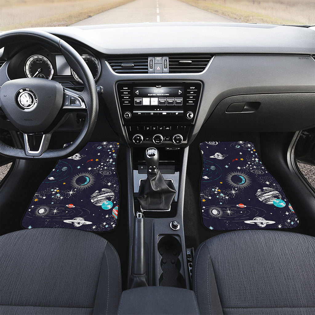 Universe Galaxy Outer Space Print Front Car Floor Mats
