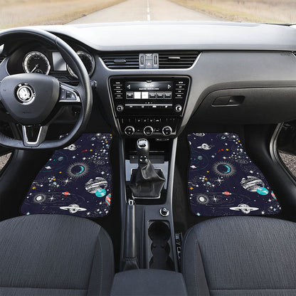 Universe Galaxy Outer Space Print Front Car Floor Mats