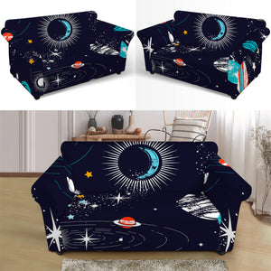 Universe Galaxy Outer Space Print Loveseat Slipcover