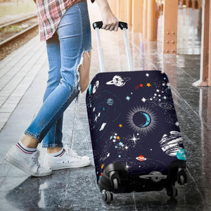 Universe Galaxy Outer Space Print Luggage Cover GearFrost