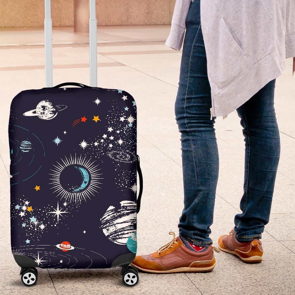 Universe Galaxy Outer Space Print Luggage Cover GearFrost