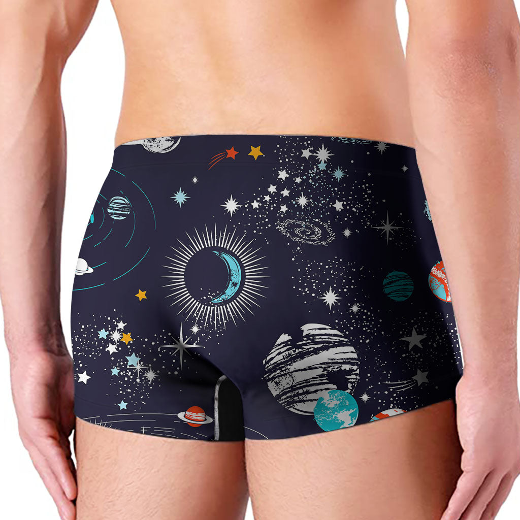 Universe Galaxy Outer Space Print Men's Boxer Briefs