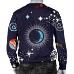 Universe Galaxy Outer Space Print Men's Crewneck Sweatshirt GearFrost