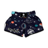 Universe Galaxy Outer Space Print Muay Thai Boxing Shorts