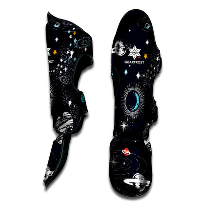 Universe Galaxy Outer Space Print Muay Thai Shin Guard