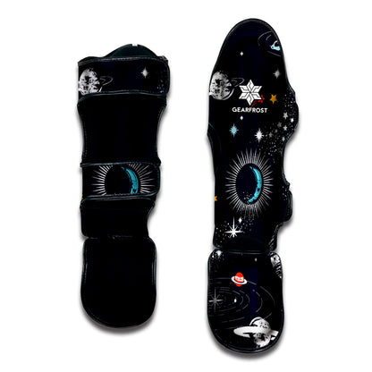 Universe Galaxy Outer Space Print Muay Thai Shin Guard