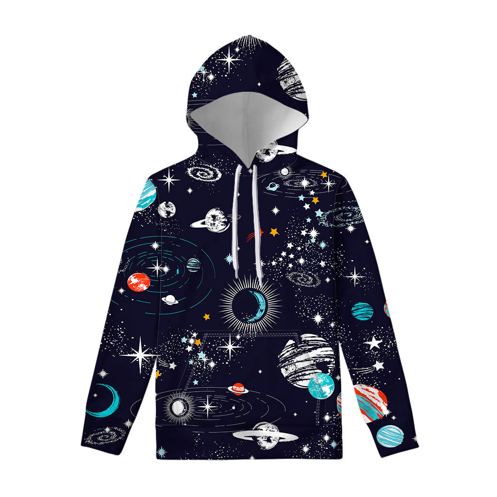 Universe Galaxy Outer Space Print Pullover Hoodie