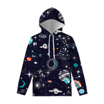Universe Galaxy Outer Space Print Pullover Hoodie