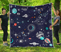 Universe Galaxy Outer Space Print Quilt